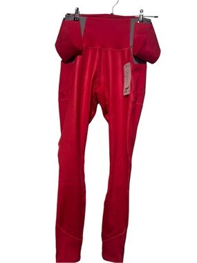 Phoenix Bright Red Performance Leggings NWT 💃